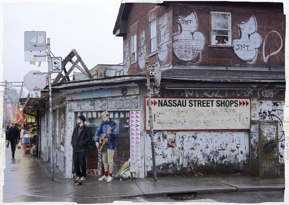 Busking, Kensington Market — Toronto work by Maria Drazilov