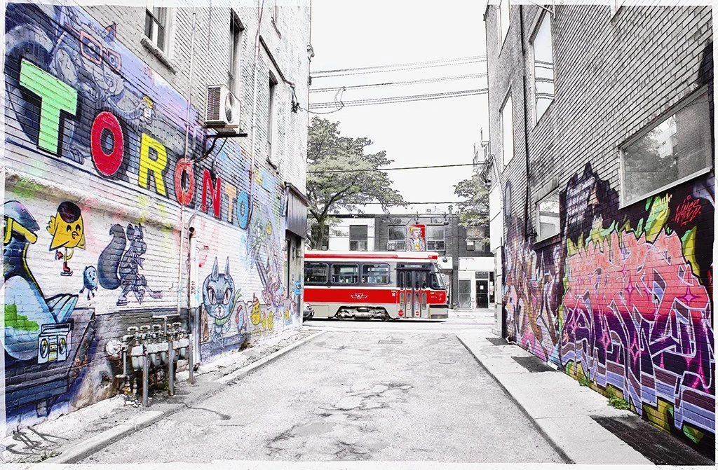 Queen Street West Alleyway — Toronto work by Maria Drazilov