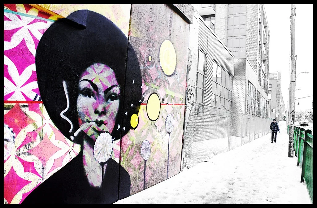 The Smoking Woman Mural, Toronto — Toronto work by Maria Drazilov