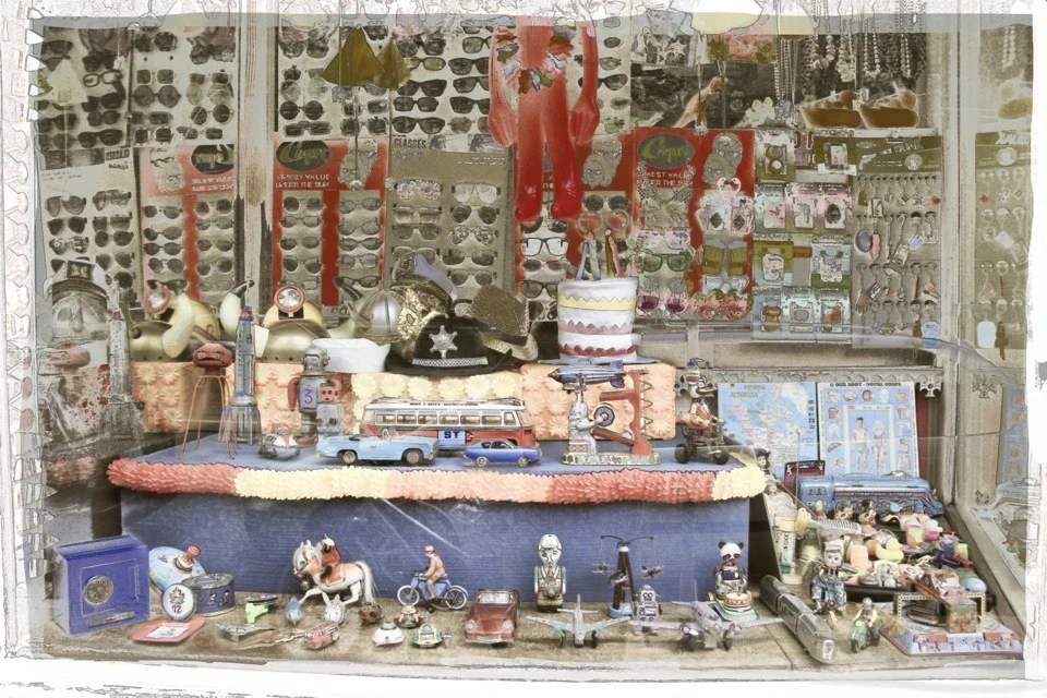 Vintage Toy Shop Window — Toronto work by Maria Drazilov